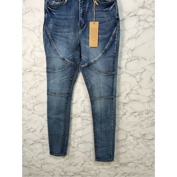 Blue Turtle Juniors Jeans Denim sz 1 Hi Waisted NEW #F973 - Picture 4 of 9